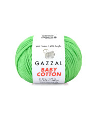 Yarn Gazzal Baby Cotton green apple (3466)