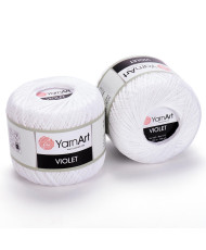 Yarn YarnArt Violet white (1000)