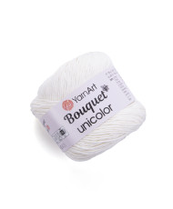 Yarn YarnArt Bouquet Unicolor white (3201)