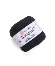 Yarn YarnArt Bouquet Unicolor black (3202)