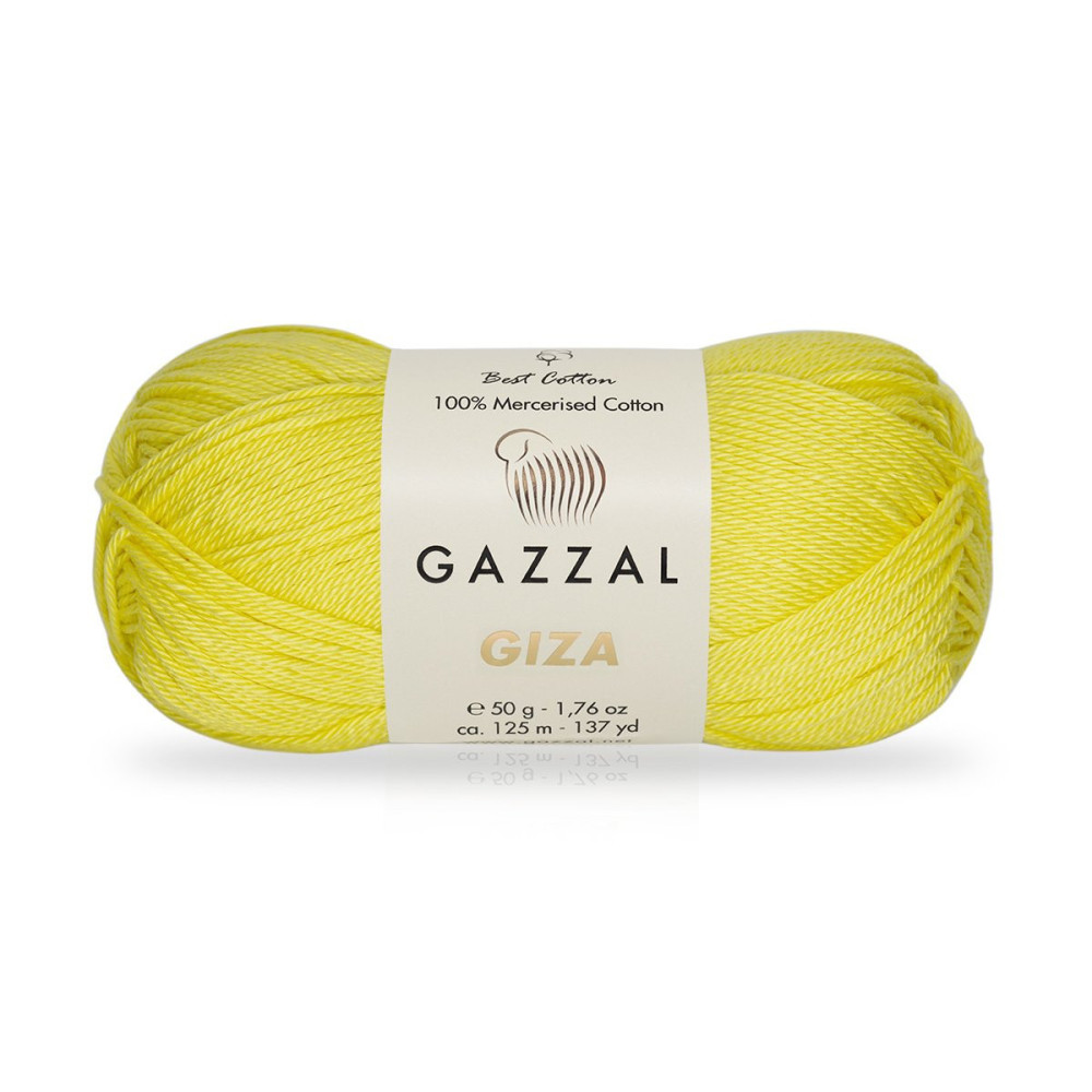 Пряжа Gazzal Giza спелый лимон (2483) Пряжа Gazzal Giza спелый лимон (2483)