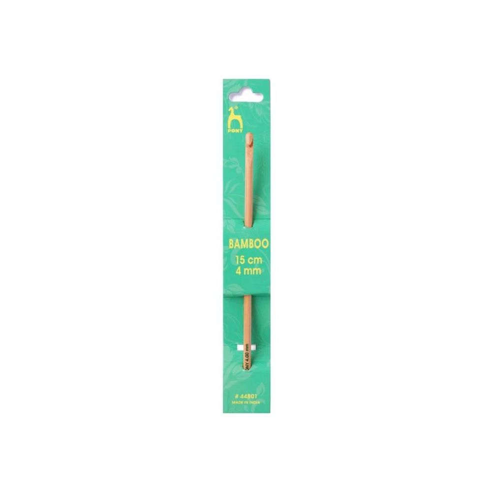 Crochet hook bamboo Pony 4 mm, 15 cm (44801)