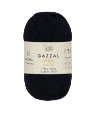 Yarn Gazzal Giza Matte black (5557)