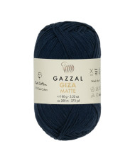 Yarn Gazzal Giza Matte dark blue(5576)