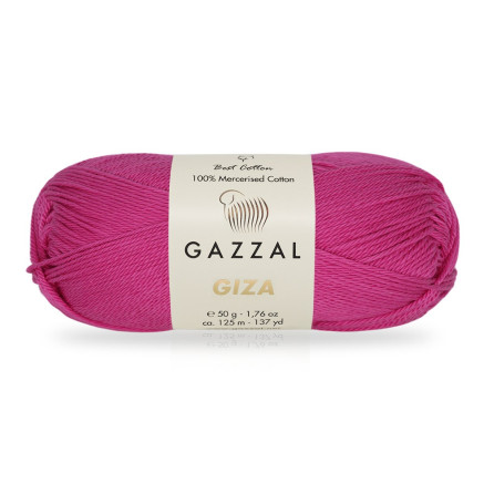 Пряжа Gazzal Giza рожева фуксія (2469)