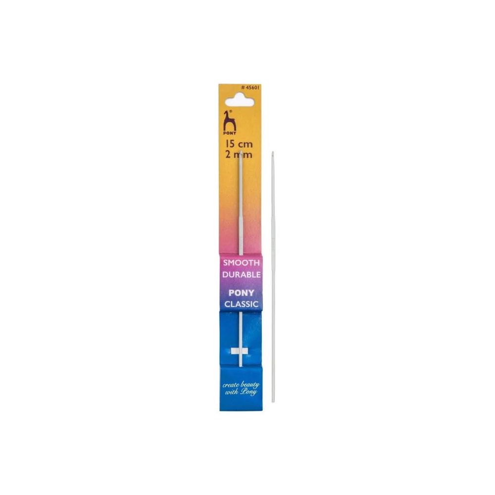 Crochet hook Pony 2 mm, 15 cm, aluminum (45601)