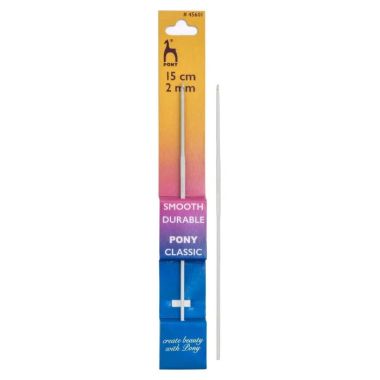 Crochet hook Pony 2 mm, 15 cm, aluminum (45601)