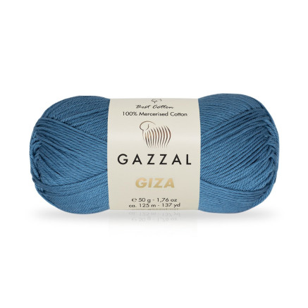 Пряжа Gazzal Giza синій океан (2479)