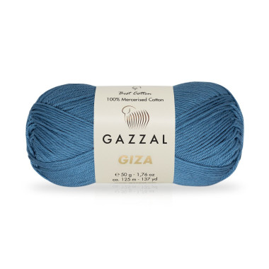 Пряжа Gazzal Giza синий океан (2479)