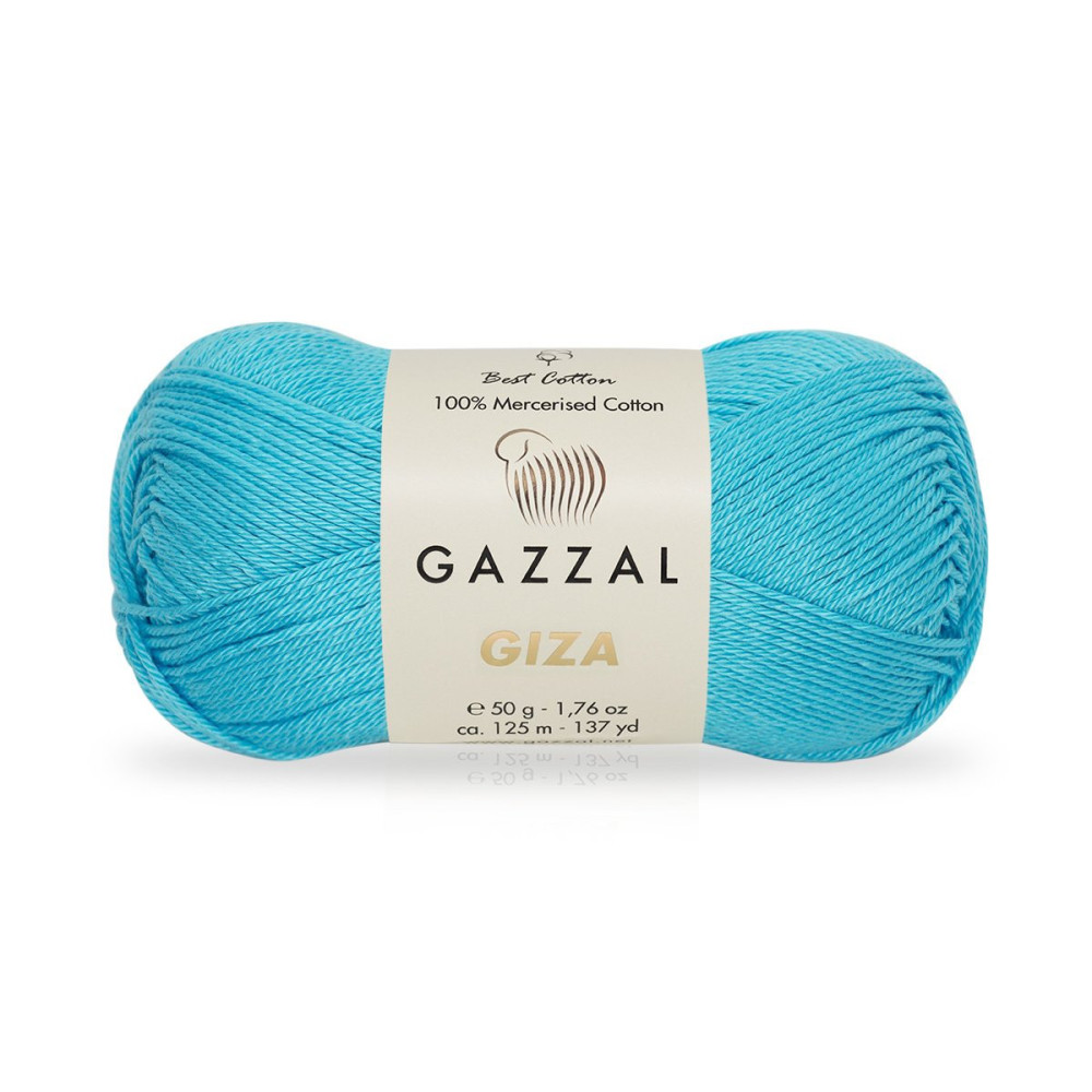 Пряжа Gazzal Giza бирюза (2480) Пряжа Gazzal Giza бирюза (2480)