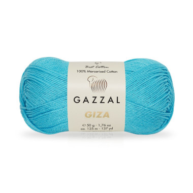Пряжа Gazzal Giza бирюза (2480)