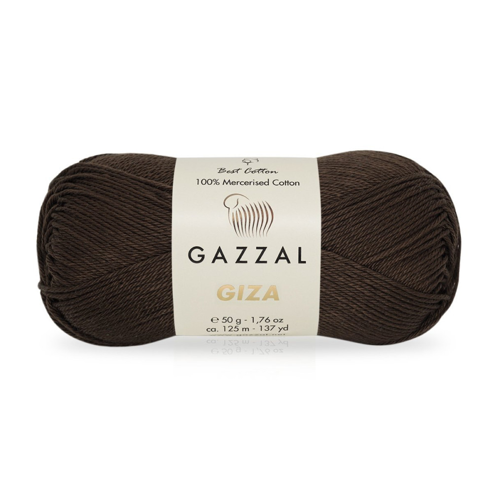 Пряжа Gazzal Giza черный шоколад (2486) Пряжа Gazzal Giza черный шоколад (2486)