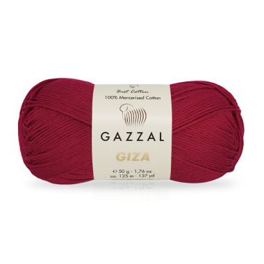 Пряжа Gazzal Giza стигла малина (2487)