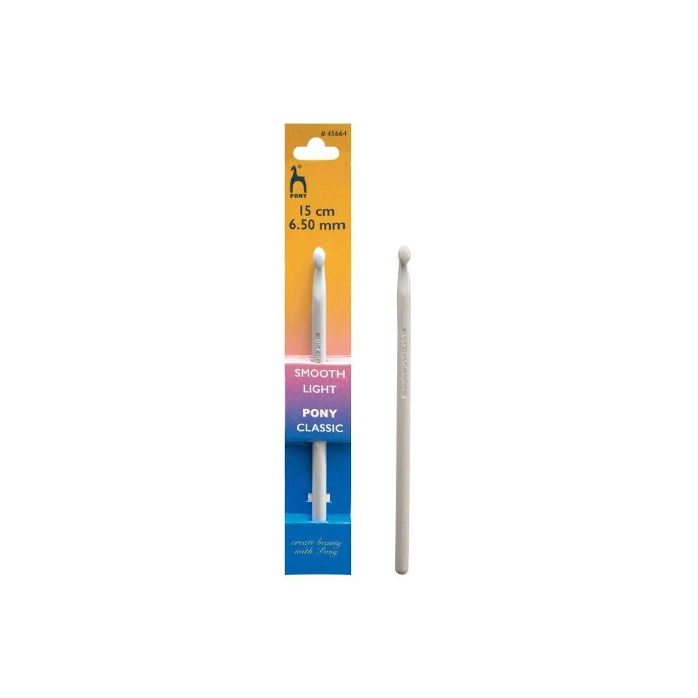 Crochet hook Pony 6.5 mm, 15 cm, plastic (45664)