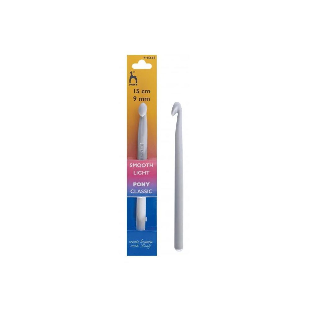 Crochet hook Pony 9 mm, 15 cm, plastic (45668)