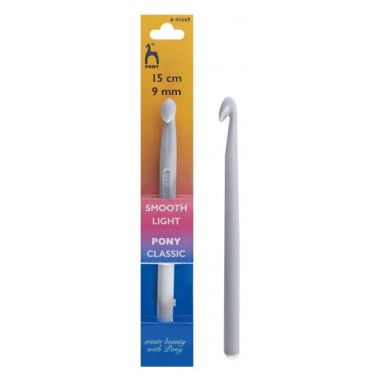 Crochet hook Pony 9 mm, 15 cm, plastic (45668)