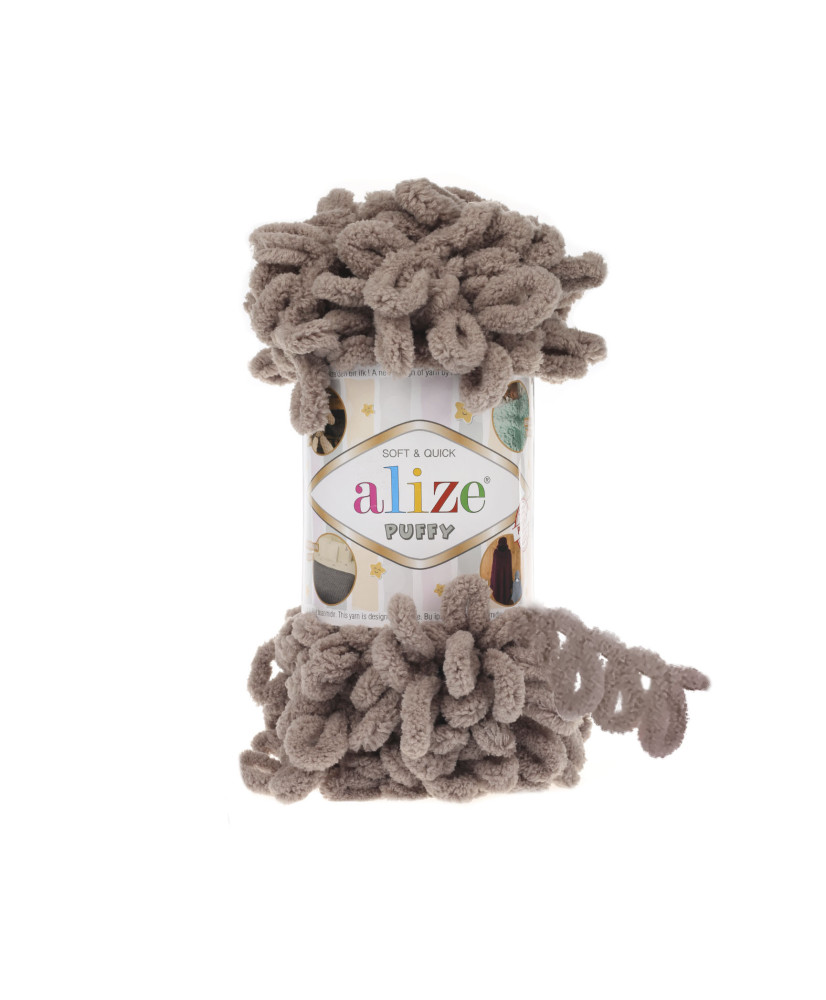 Yarn Alize Puffy light mocha (530) Yarn Alize Puffy light mocha (530)