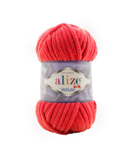 Yarn Alize Velluto red (56)