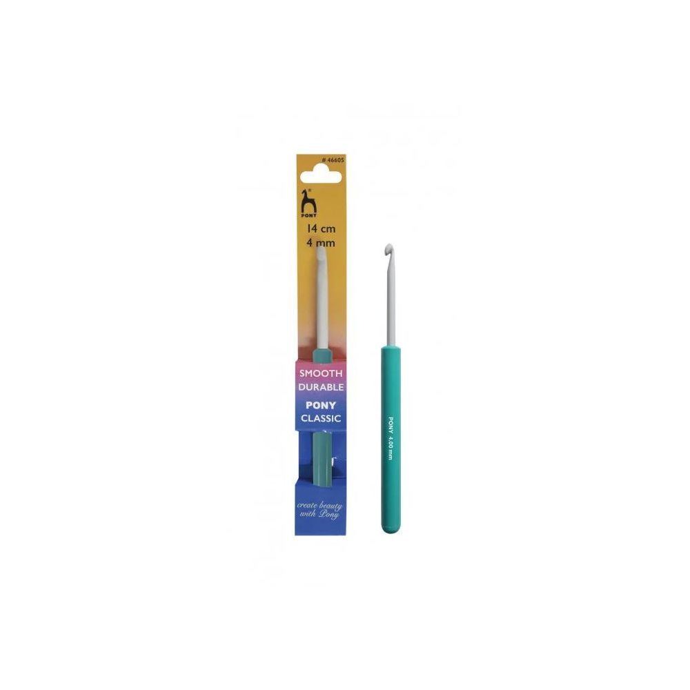 Crochet hook Pony with handle 4 mm, 14 cm (46605)