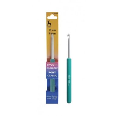 Crochet hook Pony with handle 4 mm, 14 cm (46605)