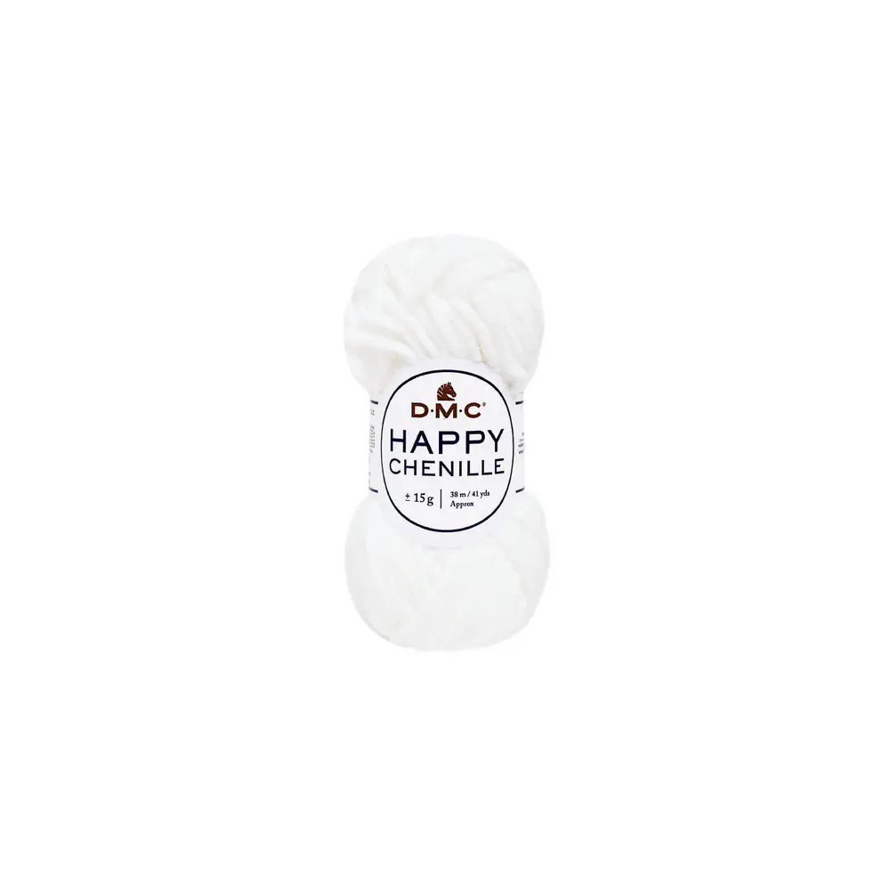 Пряжа DMC Happy Chenille білий (20) Пряжа DMC Happy Chenille білий (20)