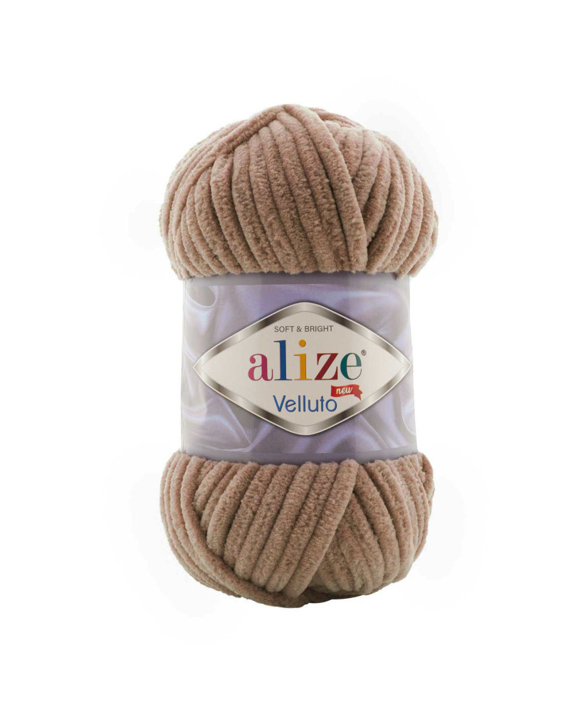 Yarn Alize Velluto brown (329) Yarn Alize Velluto brown (329)