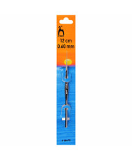 Crochet hook metal 0.6 mm, 12 cm, Pony (58670)
