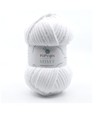Yarn Popyarn Velvet white (001)