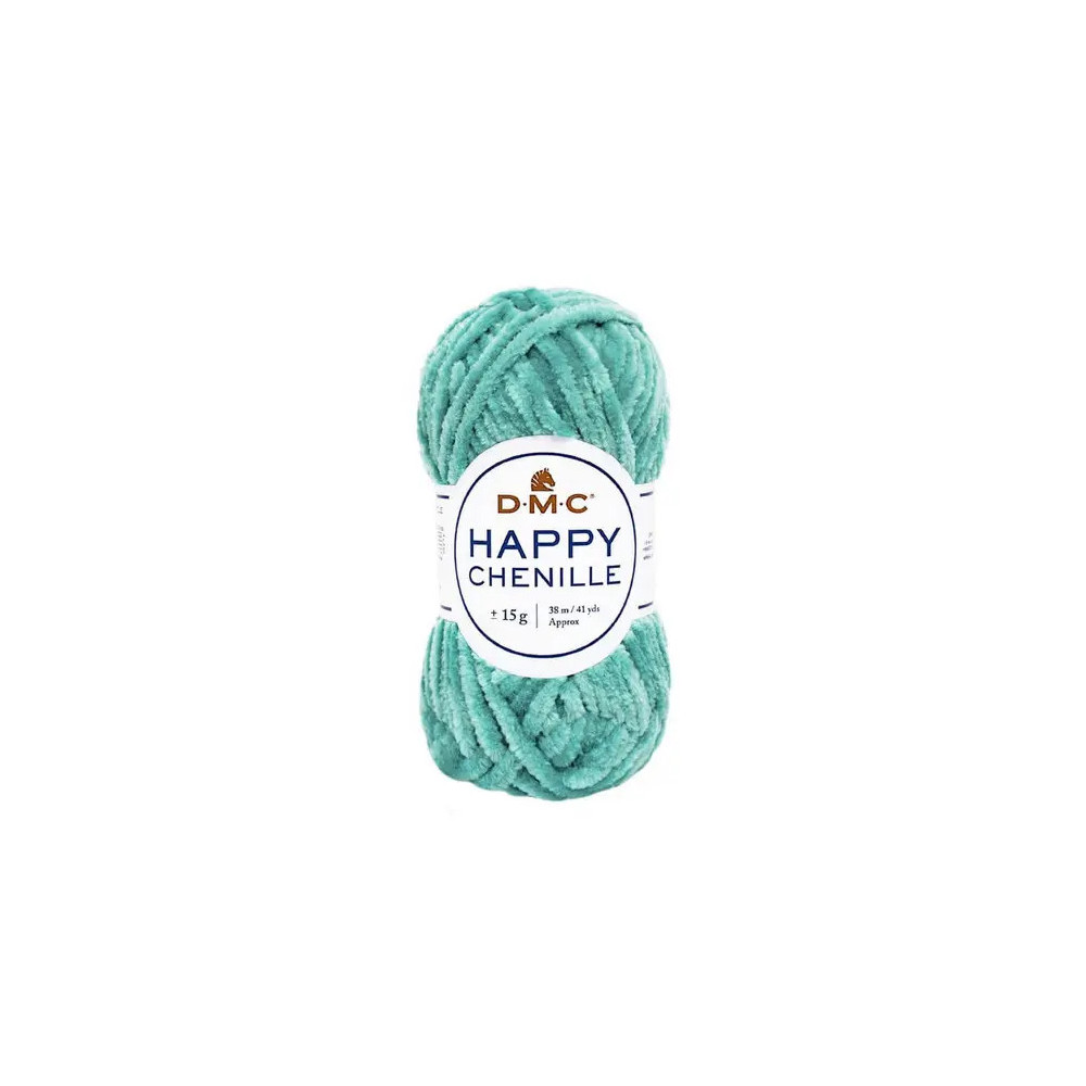 Пряжа DMC Happy Chenille зелена бірюза (30) Пряжа DMC Happy Chenille зелена бірюза (30)
