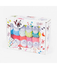 Gift set of plush yarn Happy Chenille DMC, 25 pcs. 8143ASS