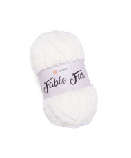 Yarn YarnArt Fable Fur milky (966)