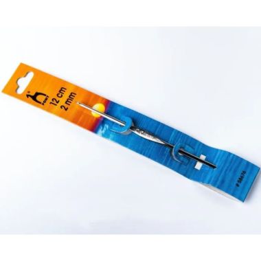 Crochet hook metal 2 mm, 12 cm, Pony (58676)