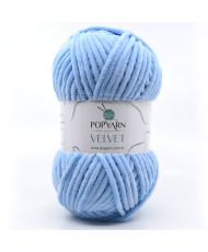 Yarn Popyarn Velvet blue (003)