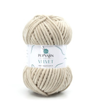 Yarn Popyarn Velvet light beige (015)