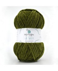 Yarn Popyarn Velvet khaki (020)