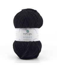 Yarn Popyarn Velvet black (025)