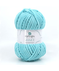 Yarn Popyarn Velvet turquoise (027)