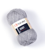 Yarn YarnАrt Baby grey melange (195)