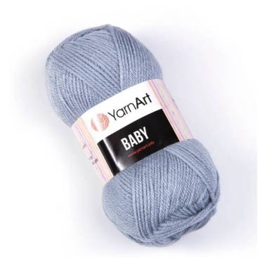 Yarn YarnАrt Baby gray (3072)