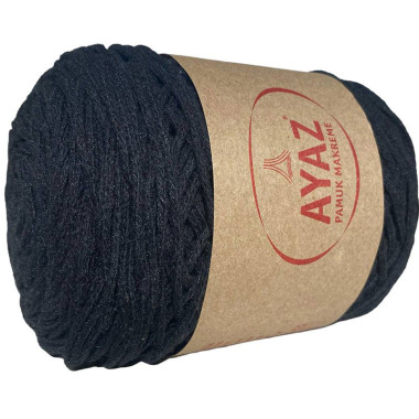 Cotton cord Pamuk Makreme Ayaz, black, (1217)