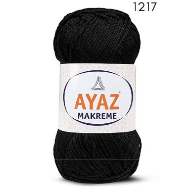 Polypropylene cord Makreme Ayaz, black (1217)