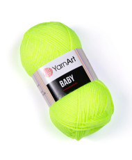 Yarn YarnАrt Baby bright green neon (8232)