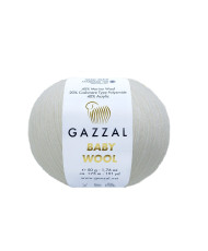 Yarn Gazzal Baby Wool white (801)