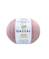 Yarn Gazzal Baby Wool dusty rose (845)