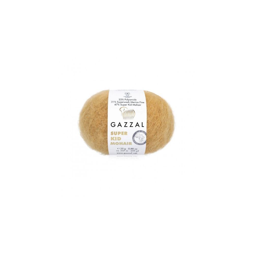 Yarn Gazzal Super Kid Mohair ripe wheat (64423) Yarn Gazzal Super Kid Mohair ripe wheat (64423)