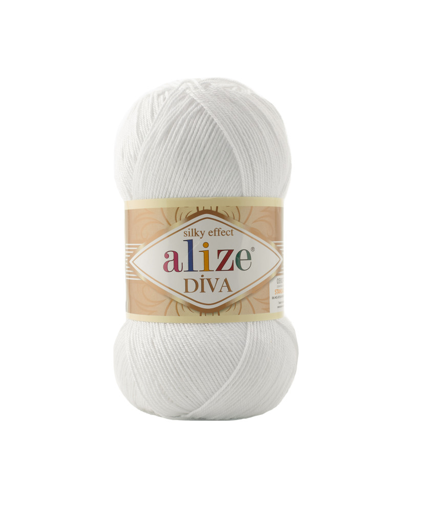 Yarn Alize Diva white (55) Yarn Alize Diva white (55)