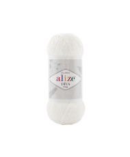Yarn Alize Diva Fine white (55)