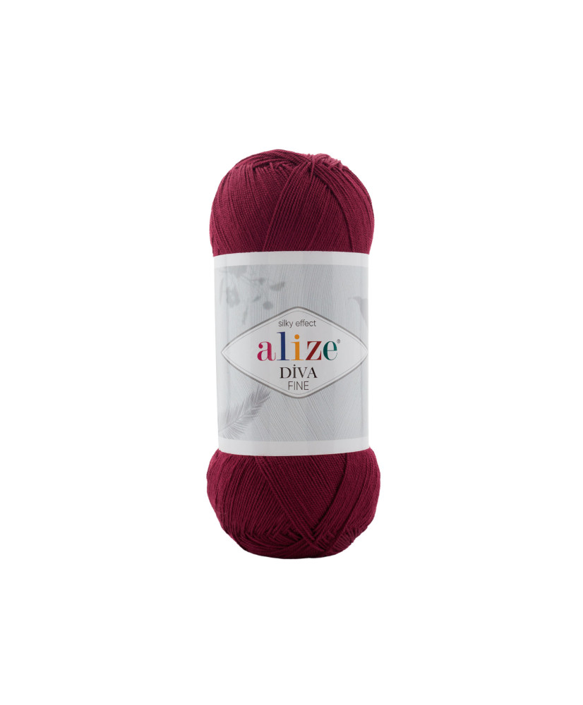 Yarn Alize Diva Fine burgundy (57) Yarn Alize Diva Fine burgundy (57)