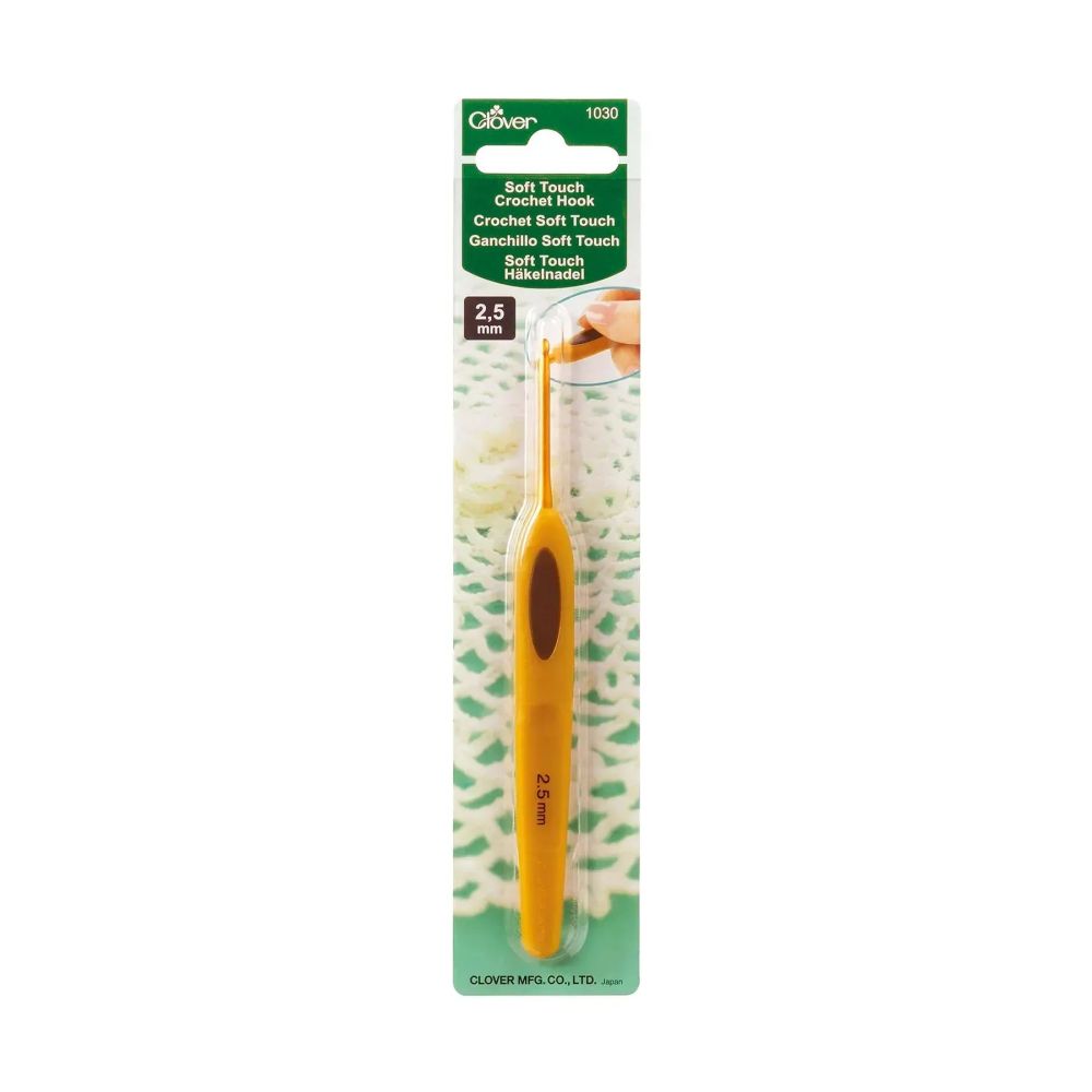 Гачок для в`язання Clover Soft Touch Crochet Hook №2,5 мм (1030) Гачок для в`язання Clover Soft Touch Crochet Hook №2,5 мм (1030)