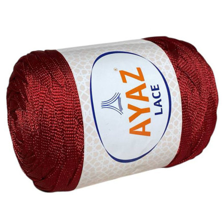 Пряжа стрічкова Lace Ayaz вишневий (2175)